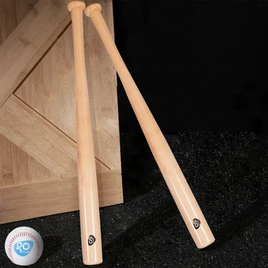 2 pcs 34" Natural Wooden Baseball Bat and 2 pcs 9" Baseball