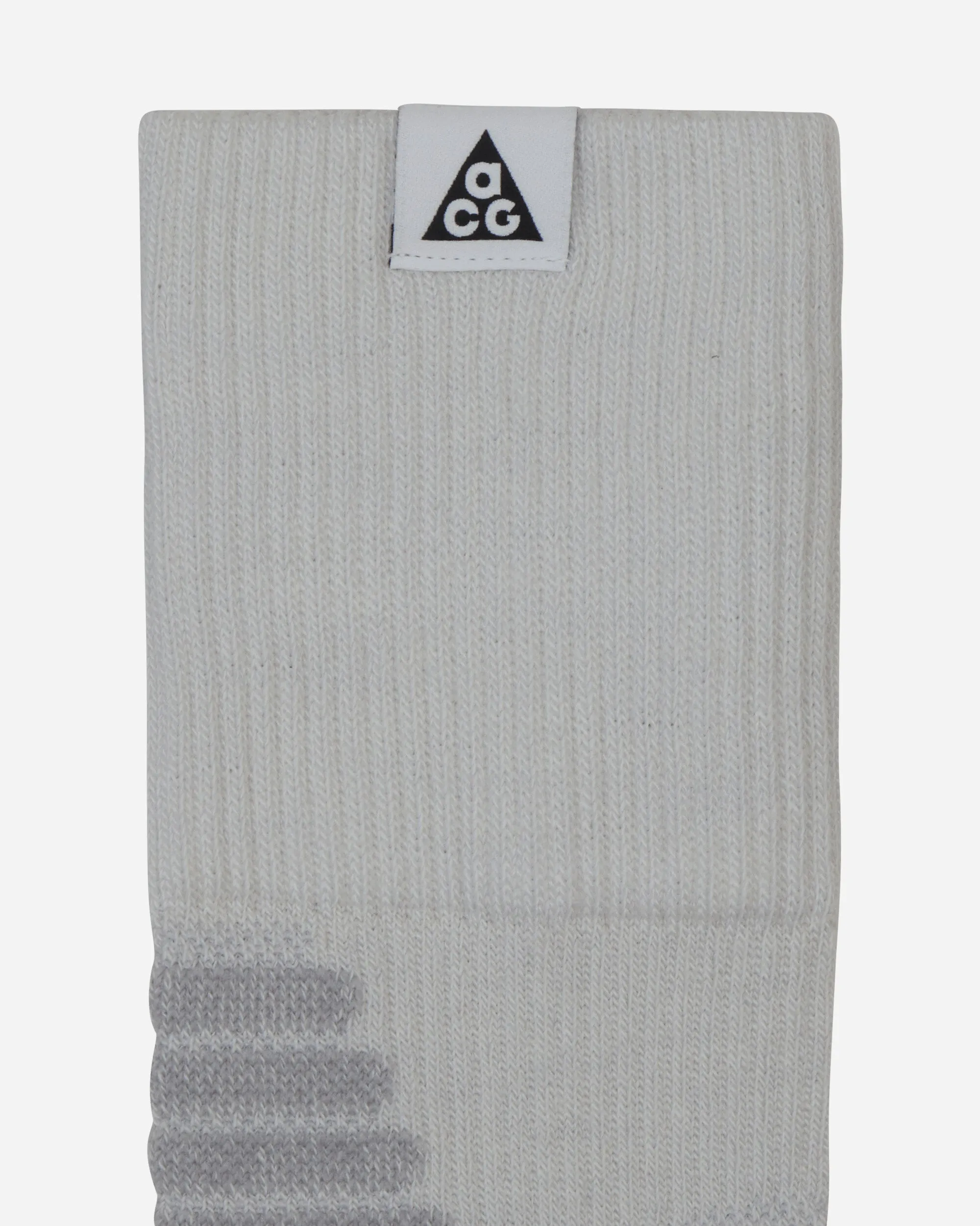 ACG Outdoor Cushioned Crew Socks White / Light Smoke Grey