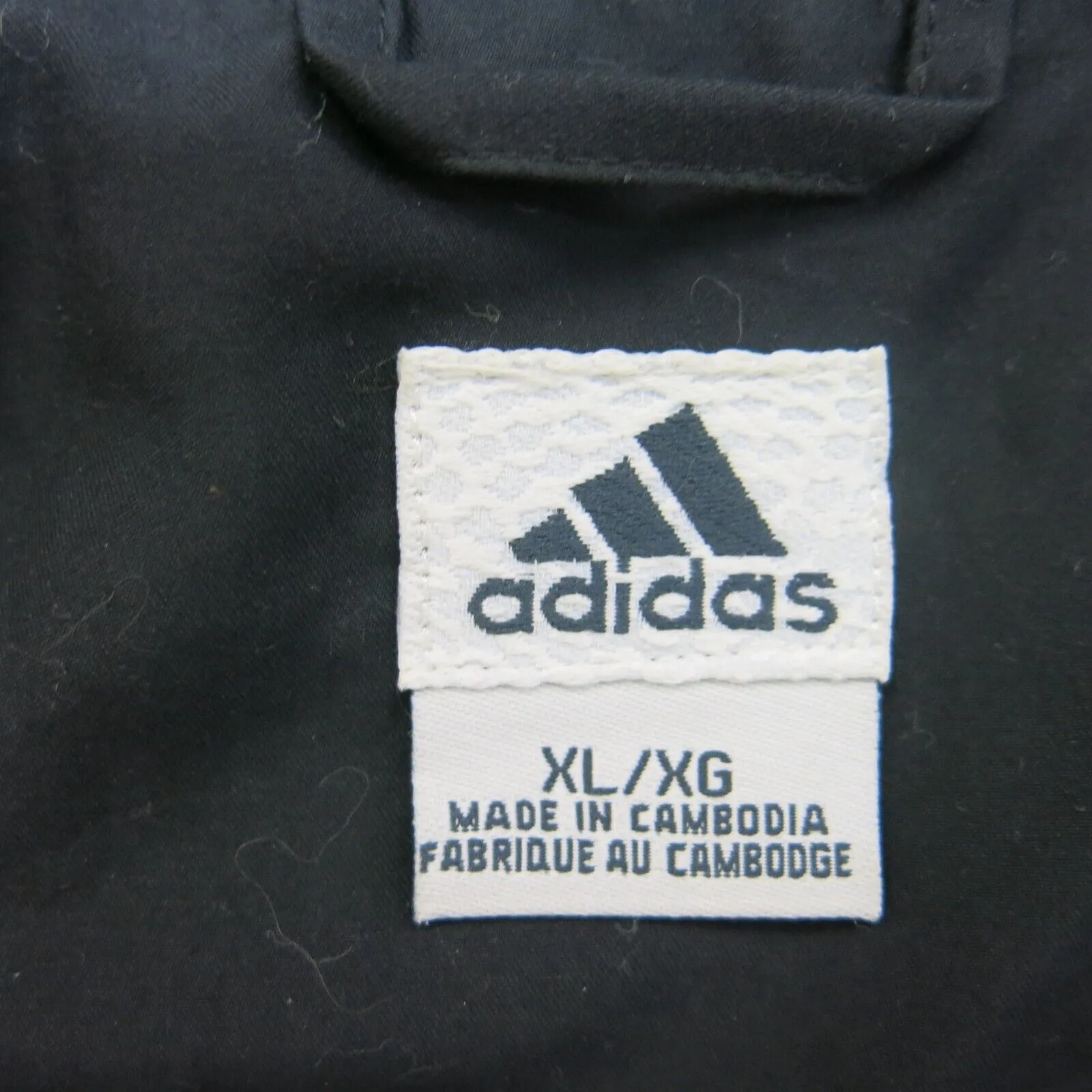 Adidas Jacket Mens X Large Black Outdoor 1\4 Zip Long Sleeve Pockets Lightweight