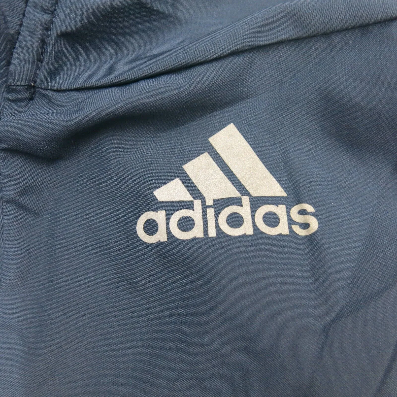 Adidas Men Activewear Running Fitness Jacket 1/4 Zip Long Sleeve Gray Size Large