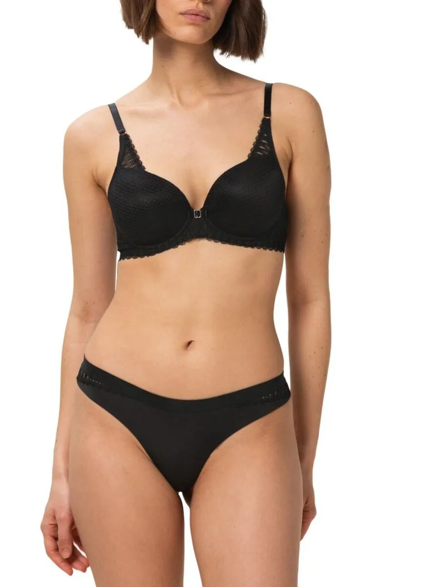 Aura Spotlight Half Cup Bra - Black