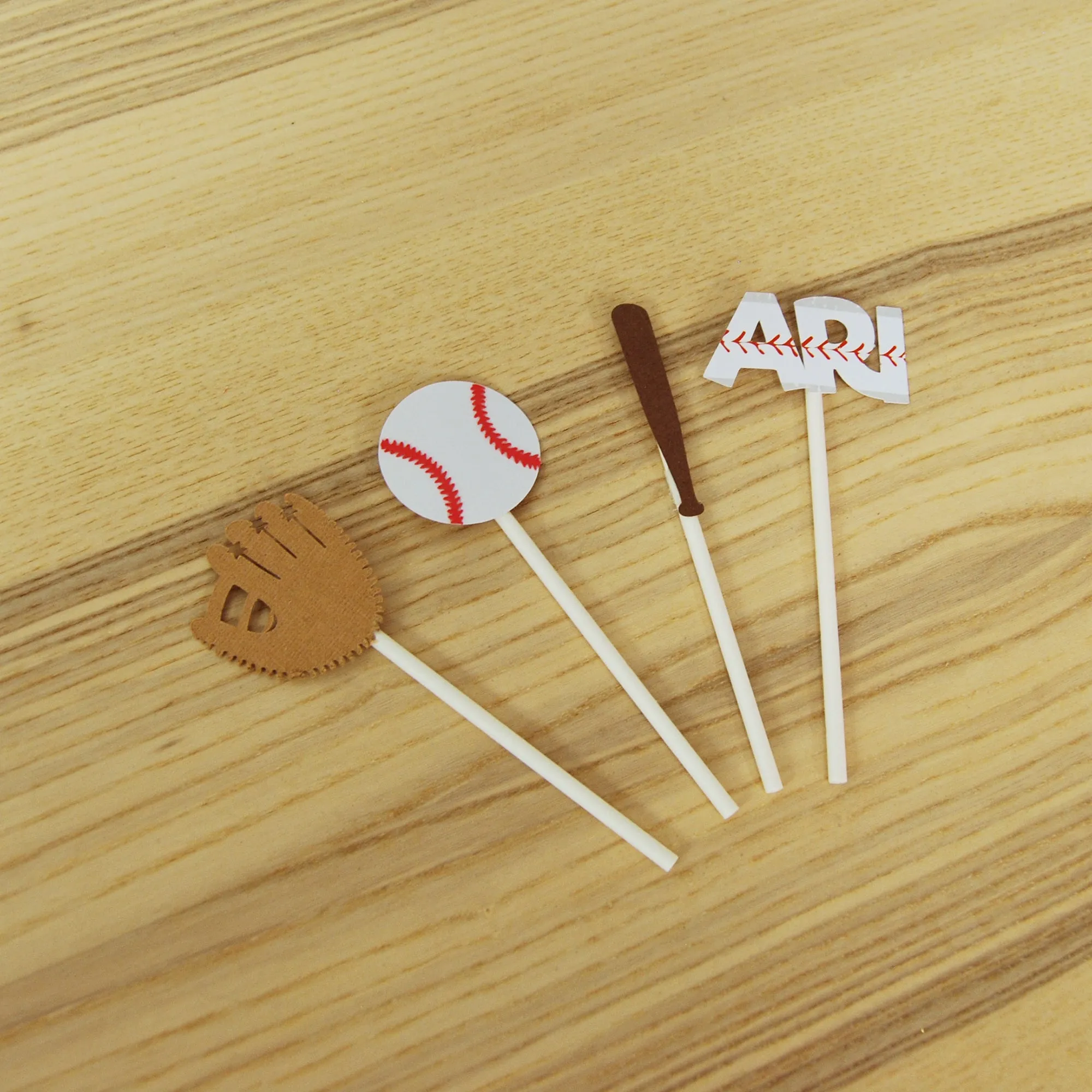 Baseball Cupcake Toppers