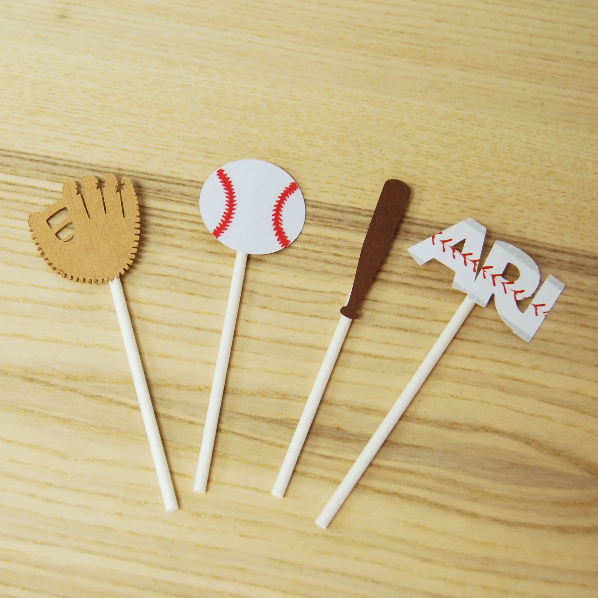 Baseball Cupcake Toppers