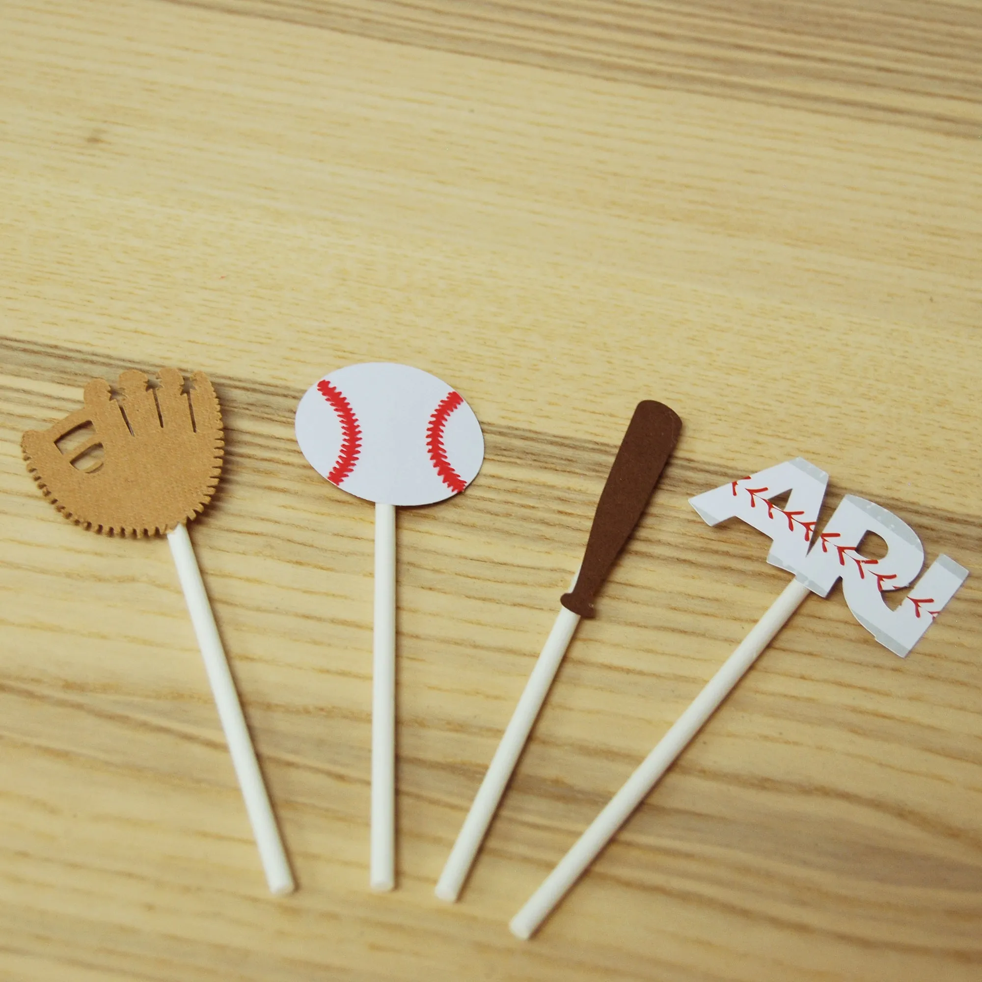 Baseball Cupcake Toppers