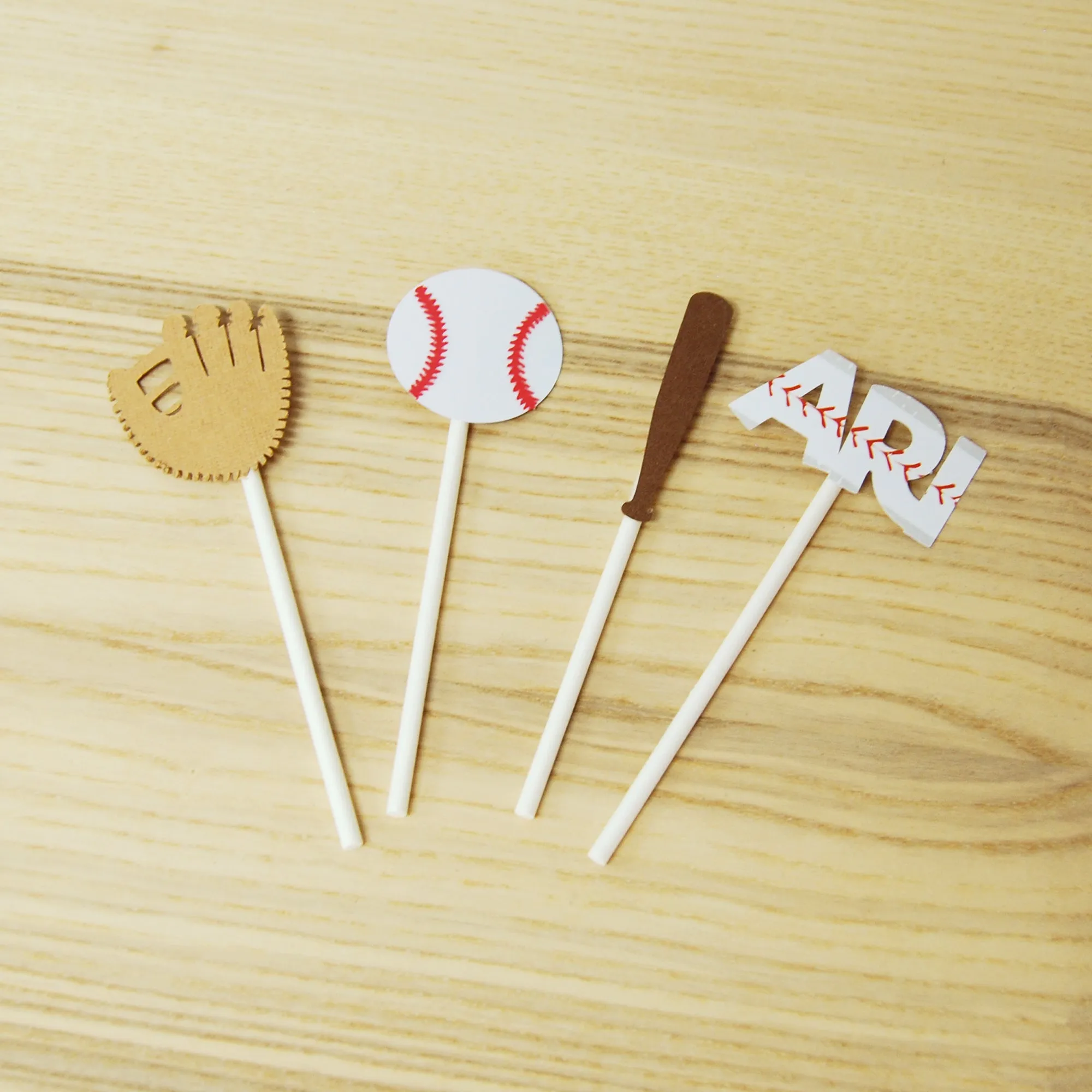 Baseball Cupcake Toppers