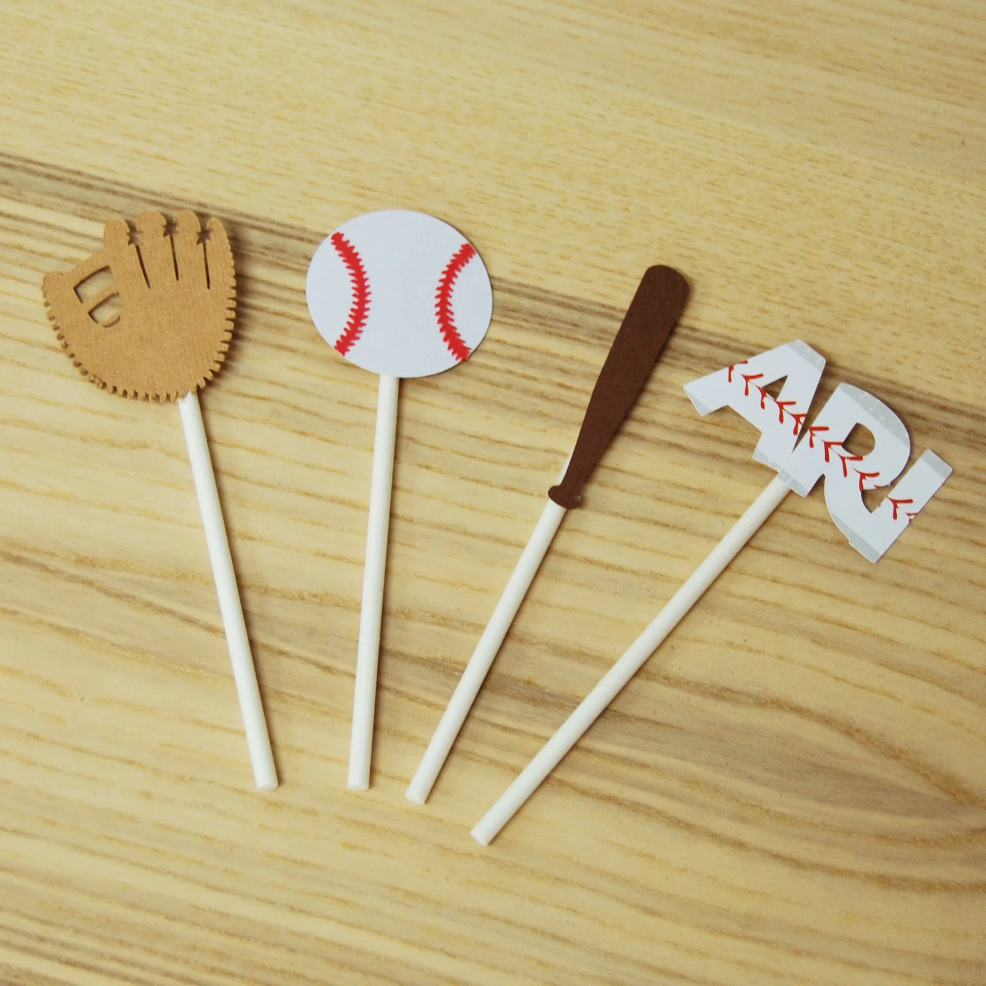 Baseball Cupcake Toppers