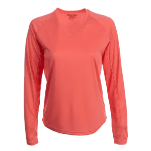 Bimini Bay Women's Cabo Long Sleeve Coral Shirt