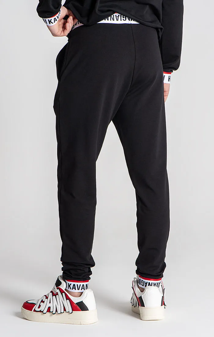 Black Track Joggers