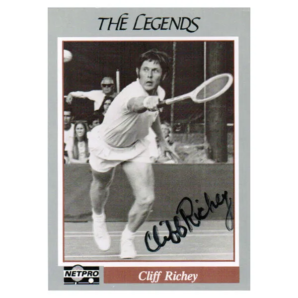 Cliff Richey Signed  Legends Card