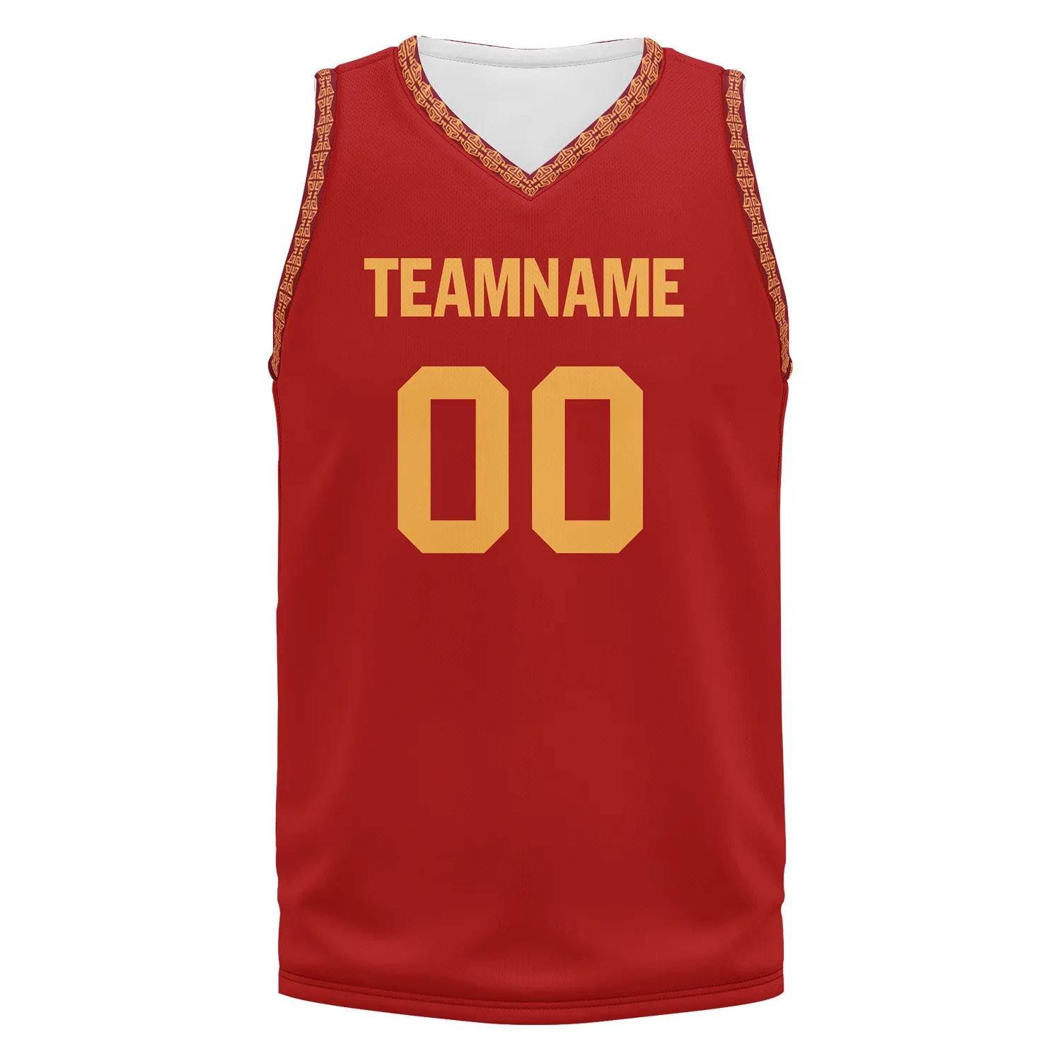 Custom Red Yellow Classic Style Sports Uniform Basketball Jersey BBJ01-bd0a70aa