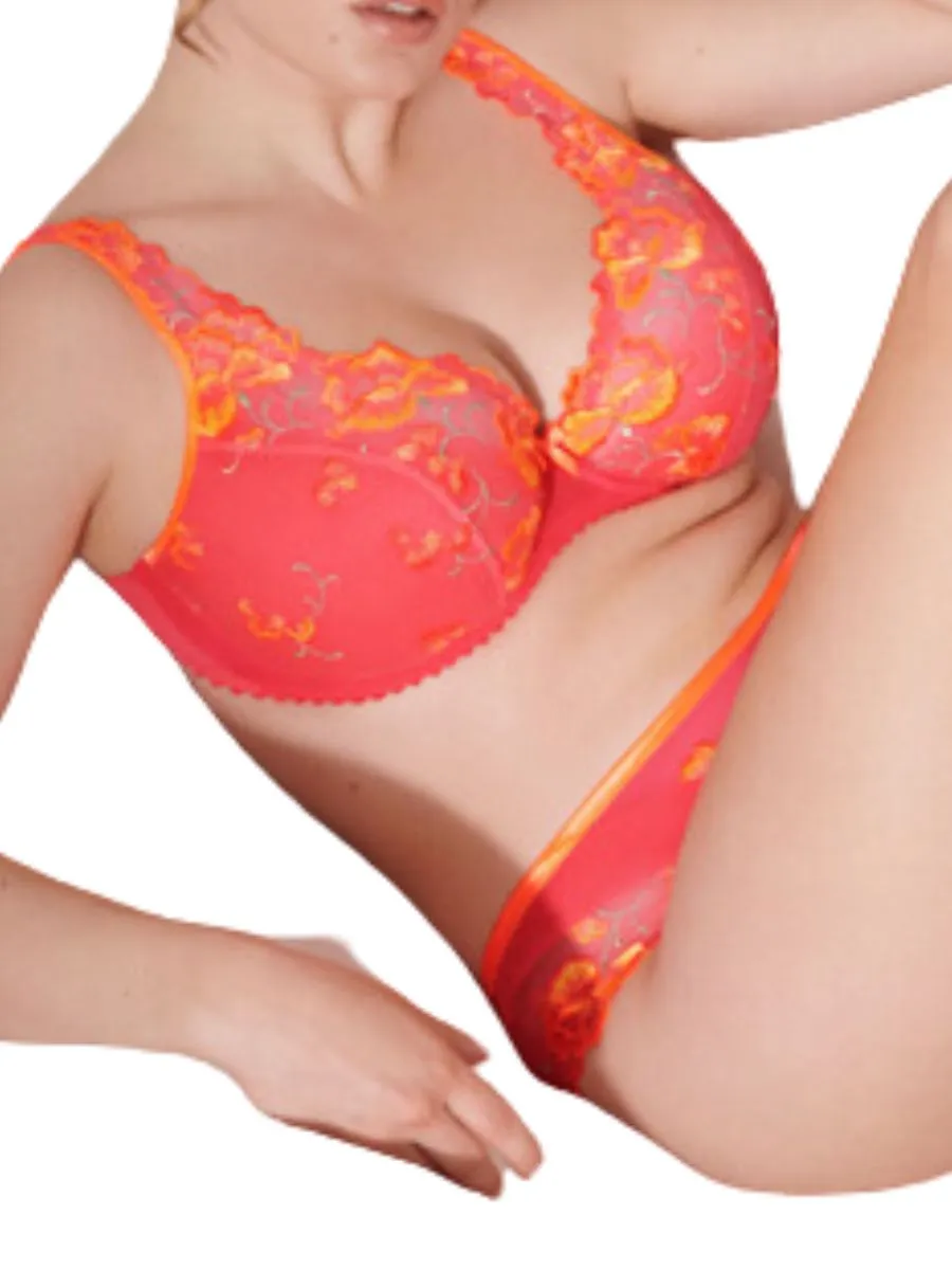 Devdaha Half Padded Plunge Bra - Tropicana