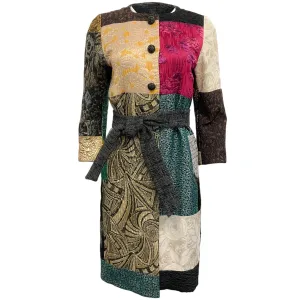 Dolce & Gabbana Brocade Patchwork Coat