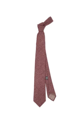 Drake's Plum Wool Woven Tie