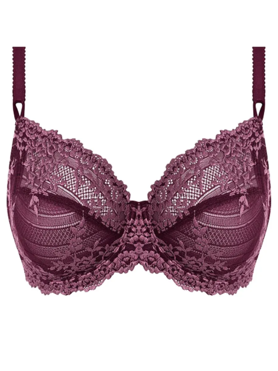 Embrace Lace Underwire Bra - Italian Plum/Valerian