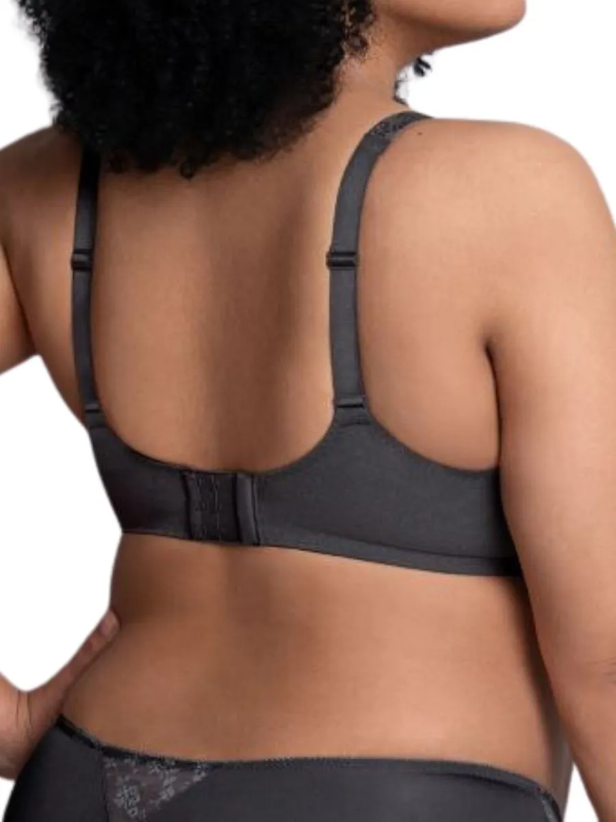 Fleur Underwired Bra - Anthracite