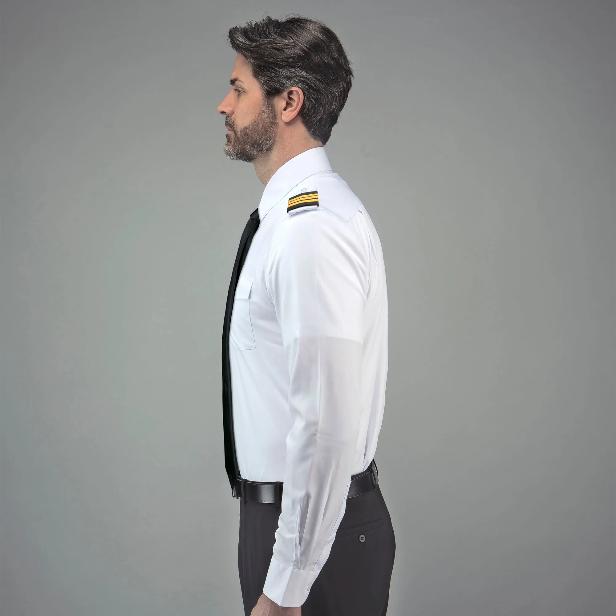 Flextech - Professional Pilot Shirt Long Sleeve Winged