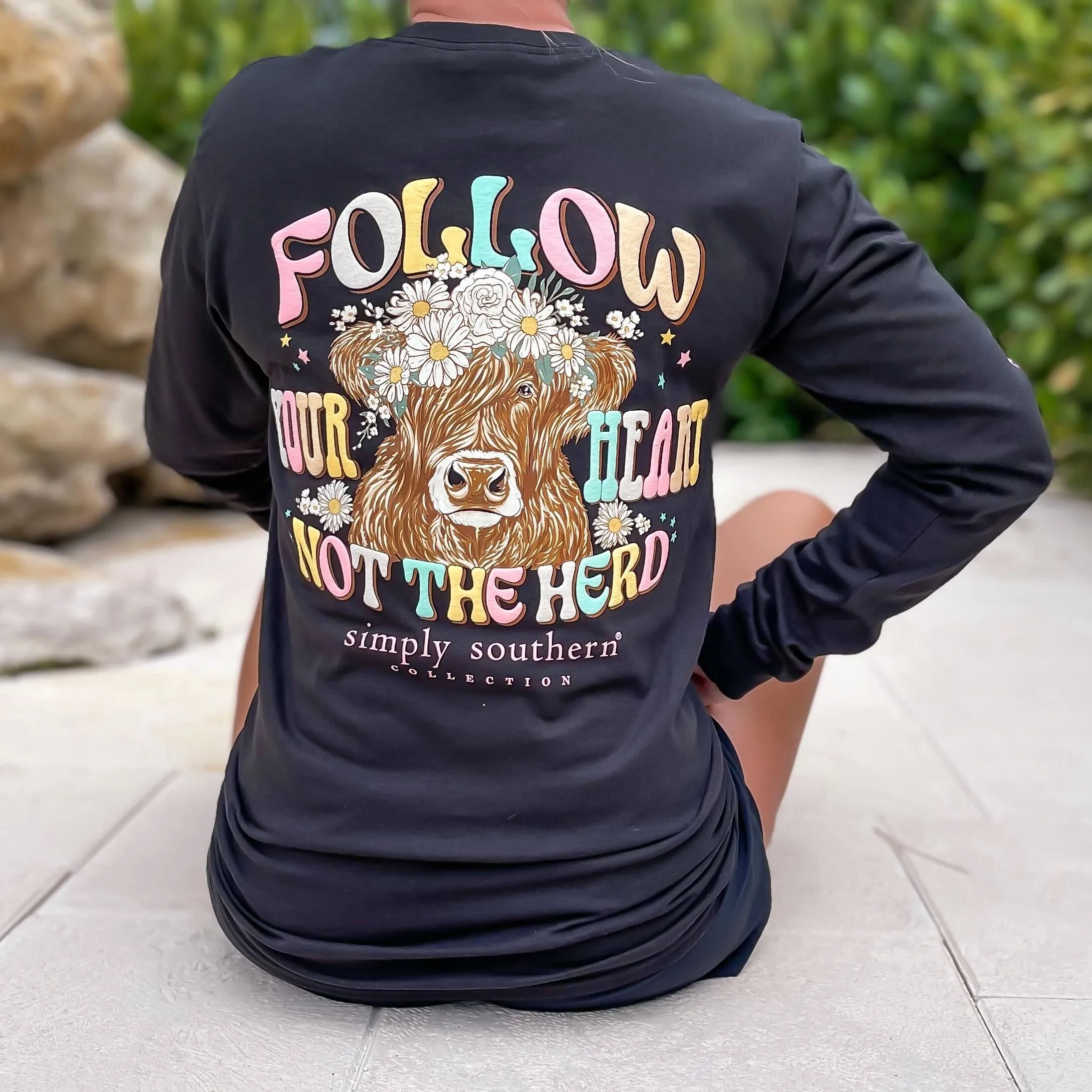 'Follow Your Heart, Not The Herd' Long Sleeve Tee by Simply Southern