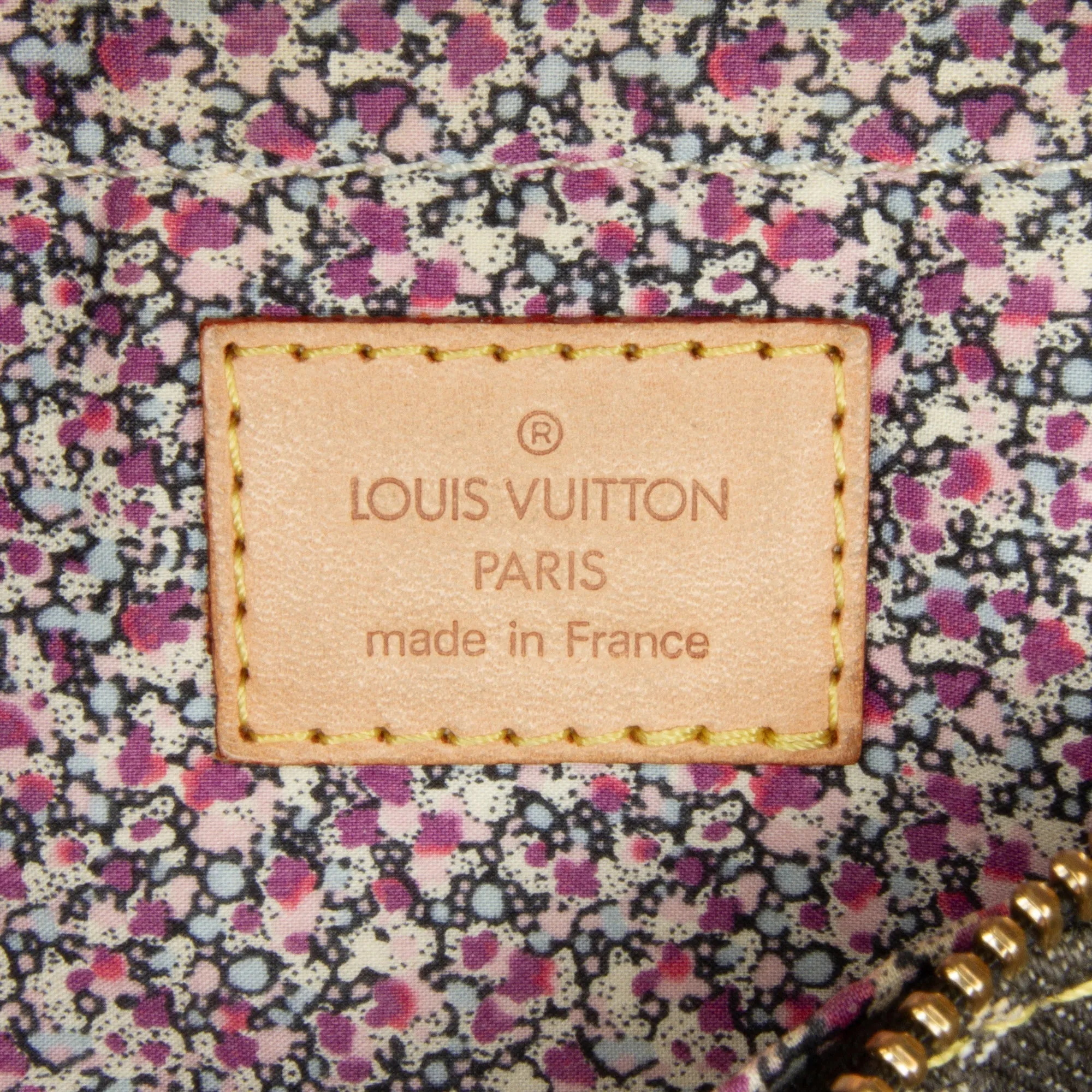 Gray Louis Vuitton Monogram Denim Patchwork Speedy 30 Boston Bag