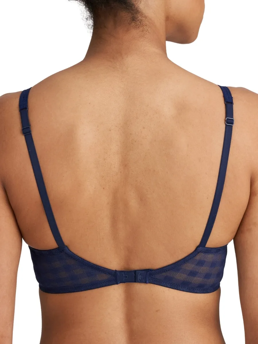 Jereme Half Padded Plunge Bra - Sapphire Blue