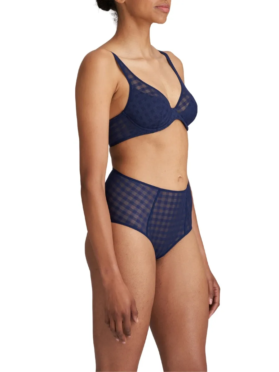 Jereme Half Padded Plunge Bra - Sapphire Blue