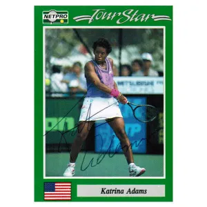 Katrina Adams Signed  Women`s Card