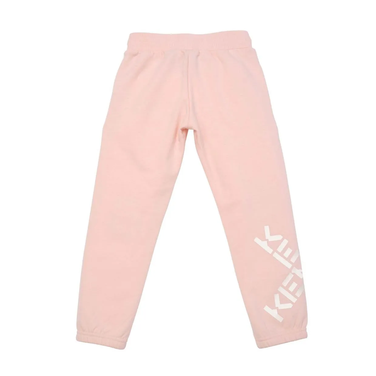 Kenzo Kids Pink Criss Cross Print Logo Jogging Bottoms