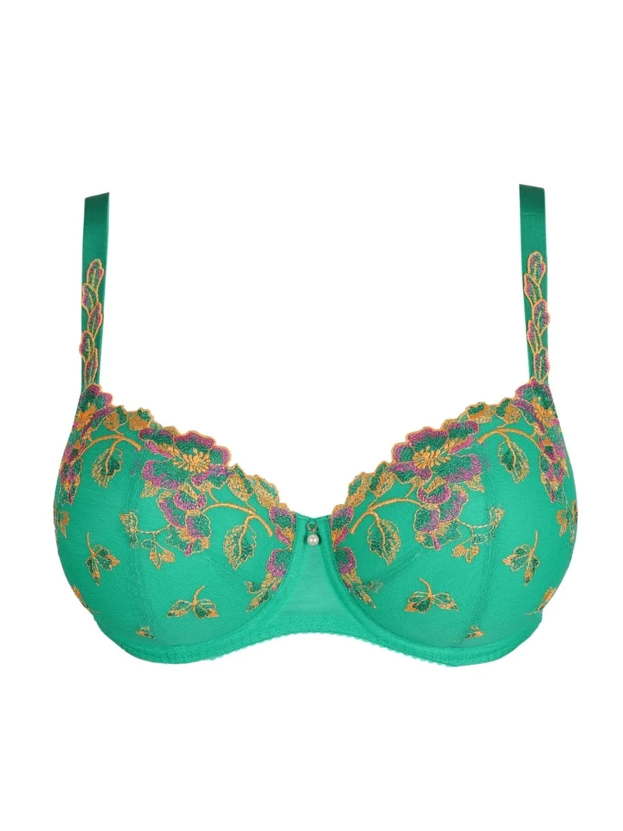 Lenca Padded Balcony Bra - Sunny Teal