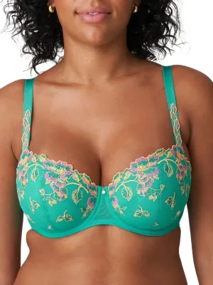 Lenca Padded Balcony Bra - Sunny Teal