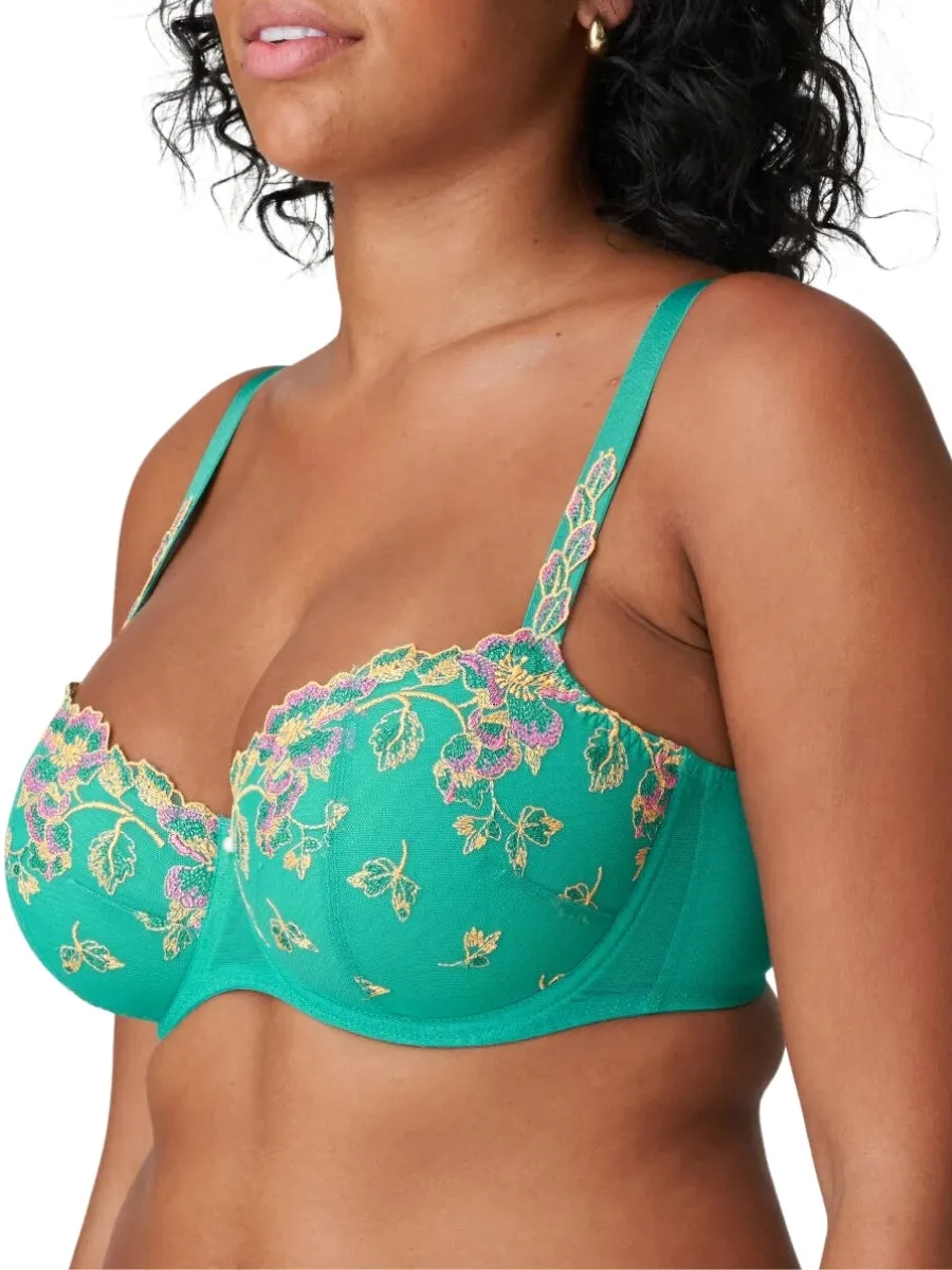 Lenca Padded Balcony Bra - Sunny Teal