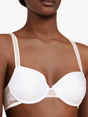 Maddie Half Cup Memory Bra - White