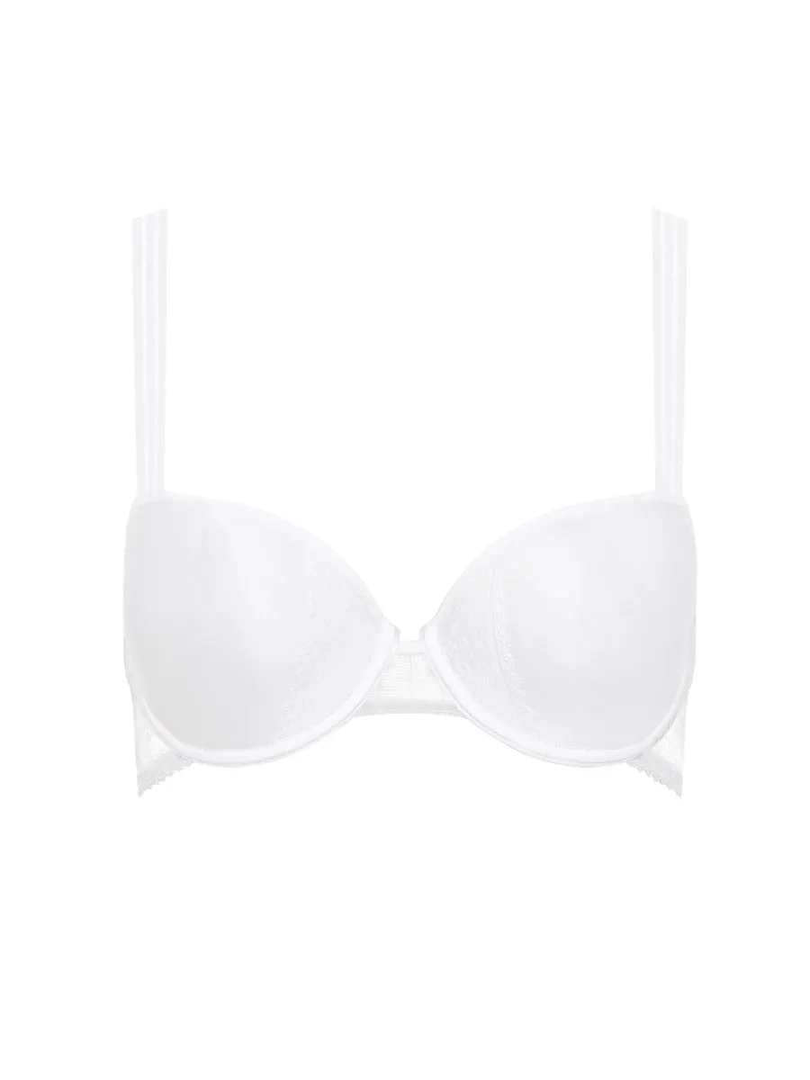 Maddie Half Cup Memory Bra - White