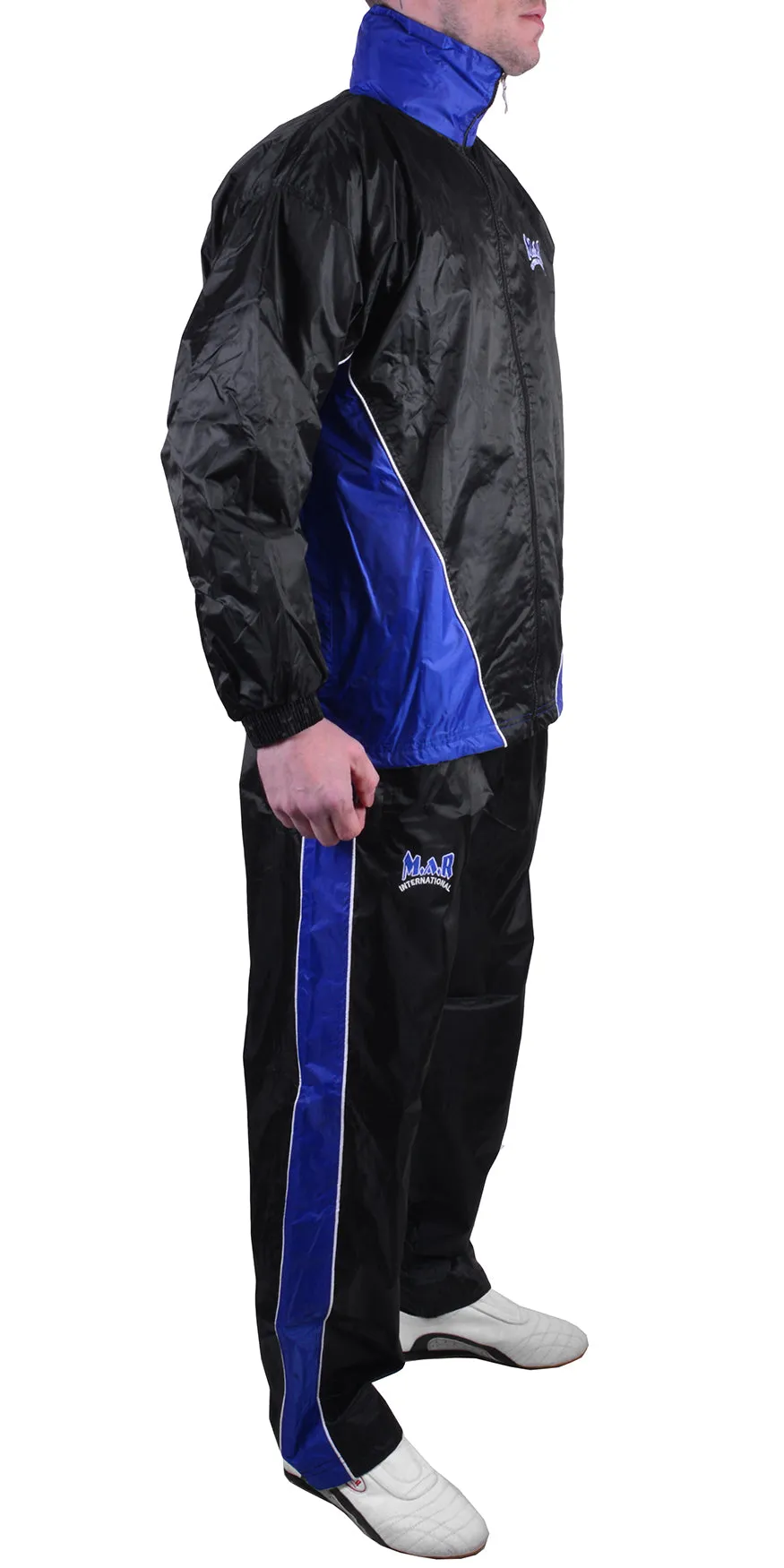 MAR-369B | Blue   Black Tracksuit (Sauna Suit/Sweatsuit)