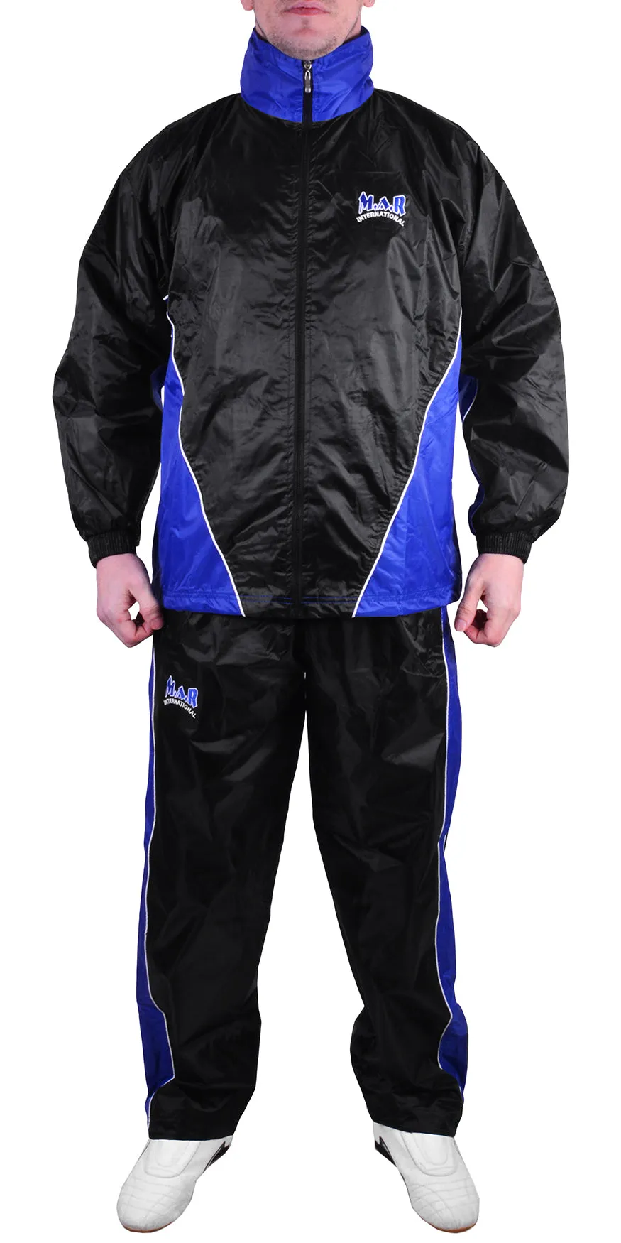 MAR-369B | Blue   Black Tracksuit (Sauna Suit/Sweatsuit)