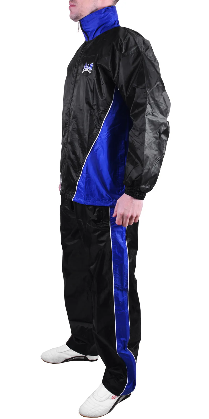 MAR-369B | Blue   Black Tracksuit (Sauna Suit/Sweatsuit)