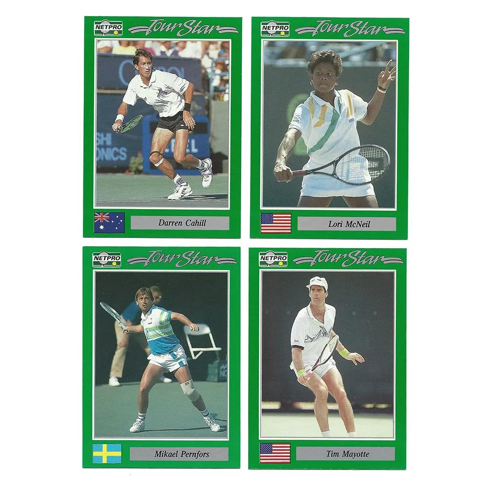 NETPRO Tour Stars Tennis Collector Card Set 1991