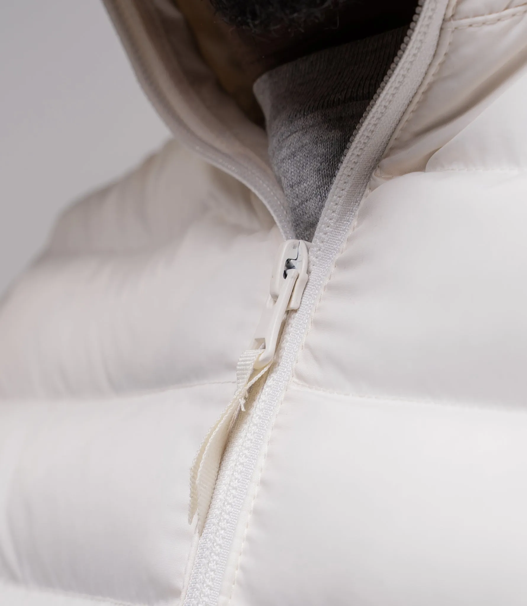 Omnitau Men's Hybrid Recycled Padded Hood Jacket - Off White