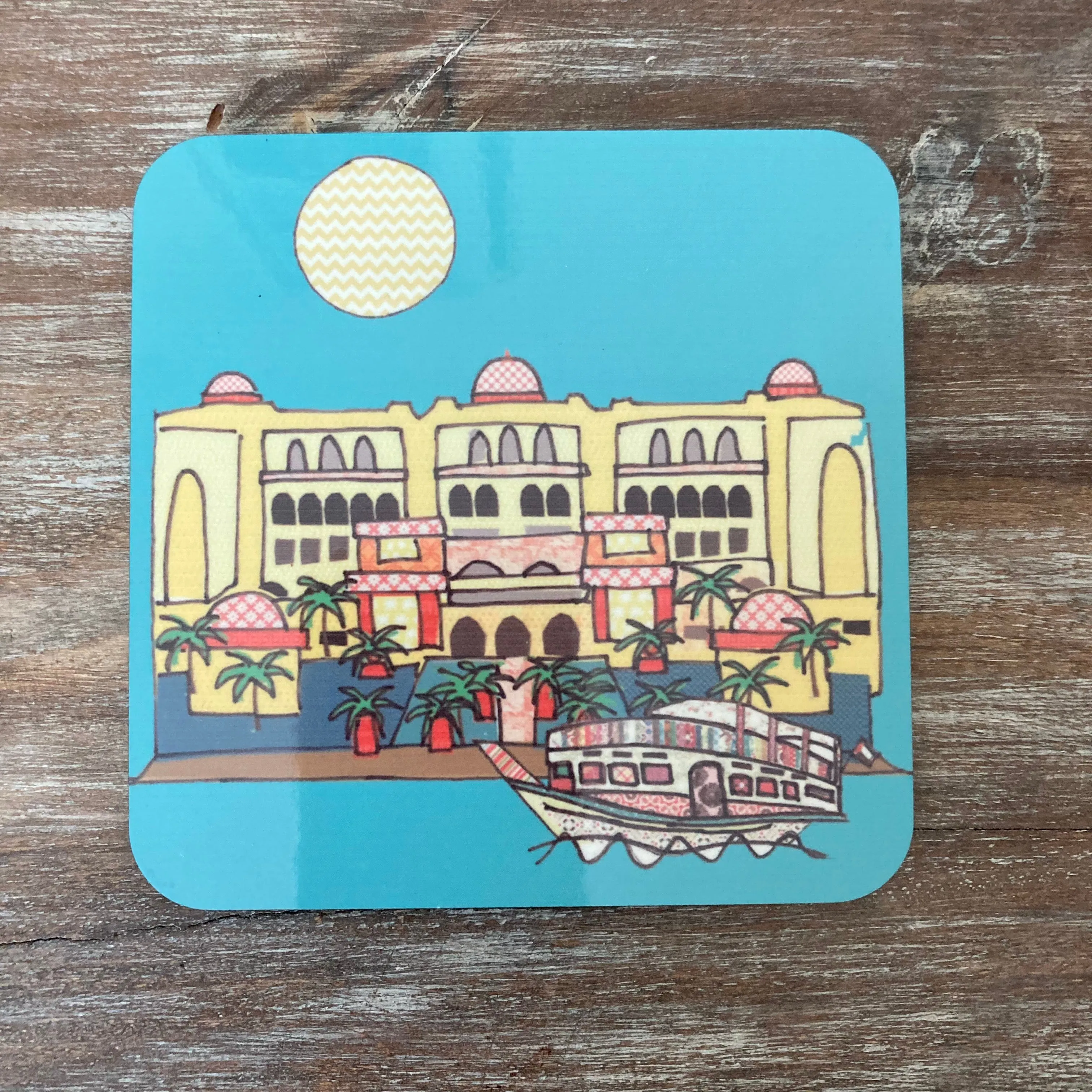 Patchwork Abu Dhabi Icons Coasters - Set of 6 Coasters