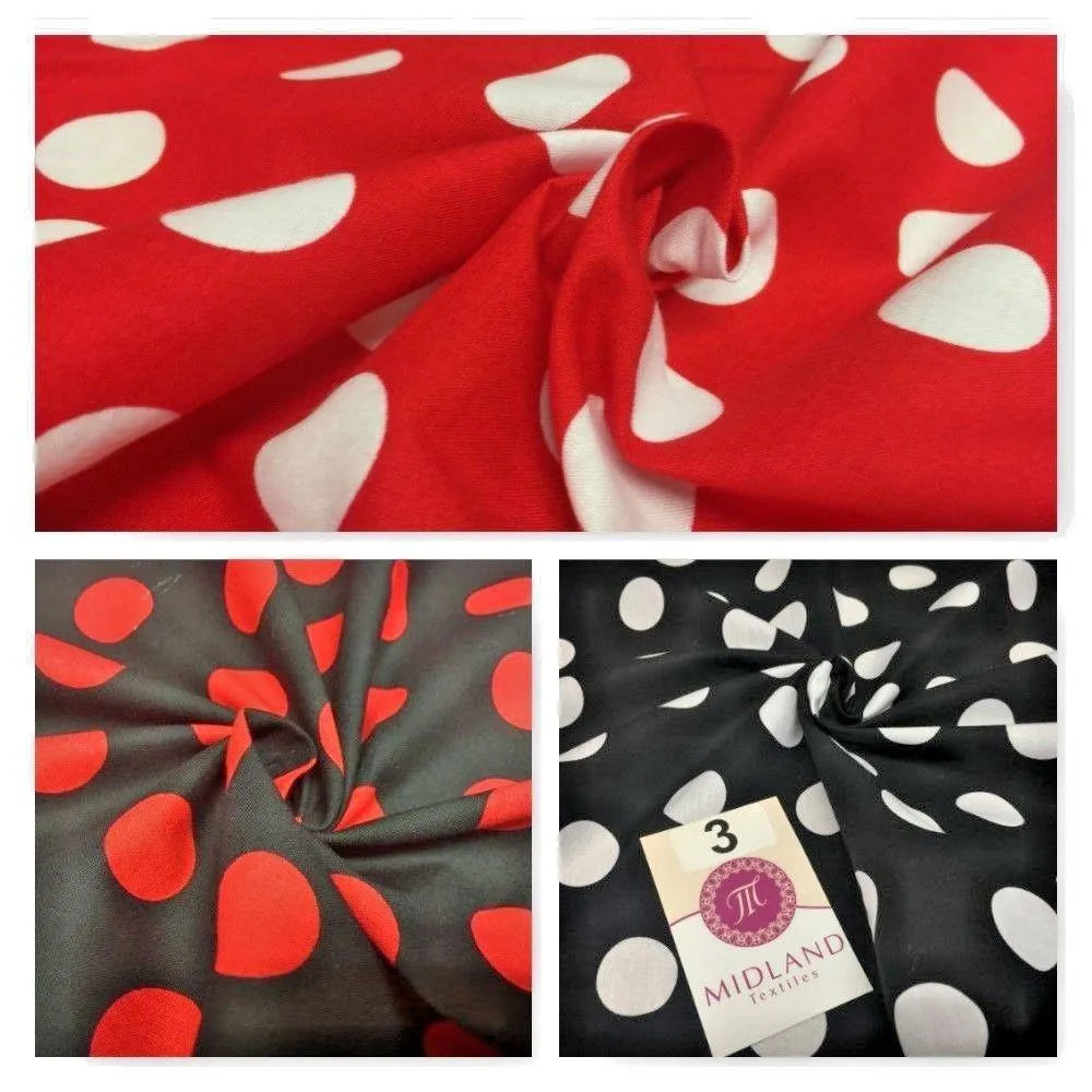 Polka Dot Spot 100% Cotton Fabric 58" sold by Metre Mtex M144