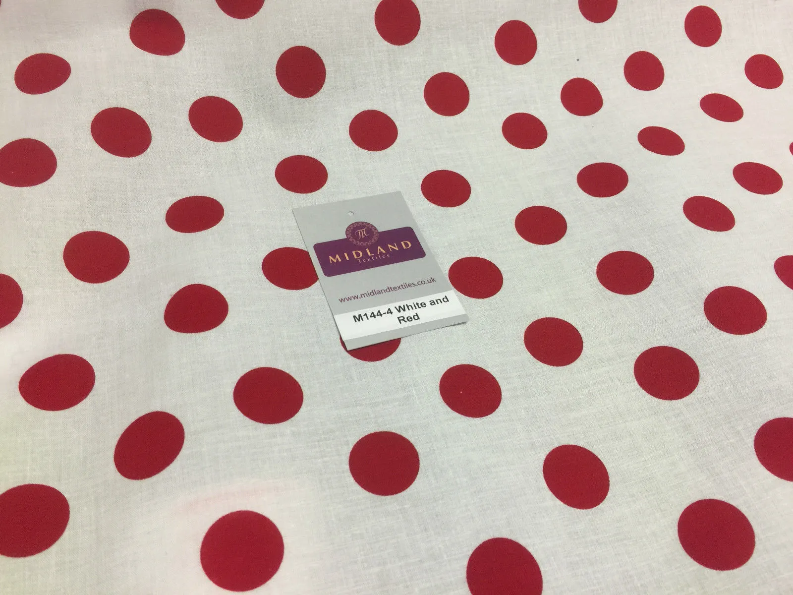 Polka Dot Spot 100% Cotton Fabric 58" sold by Metre Mtex M144