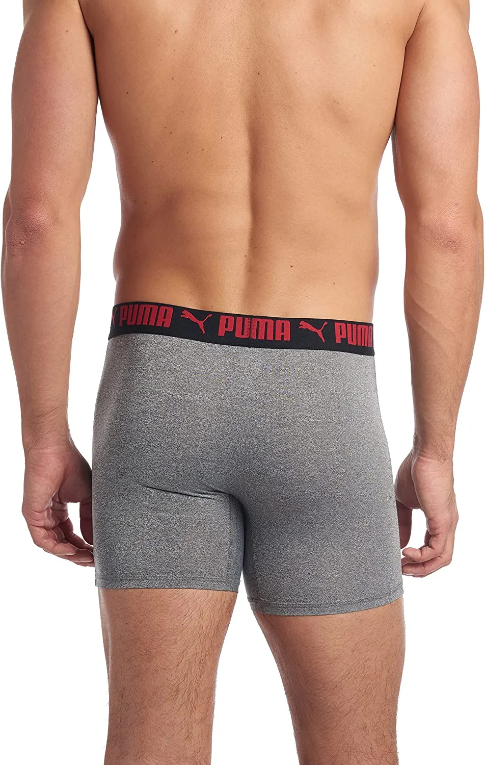 PUMA Men's 3-Pack Athletic Fit Boxer Briefs