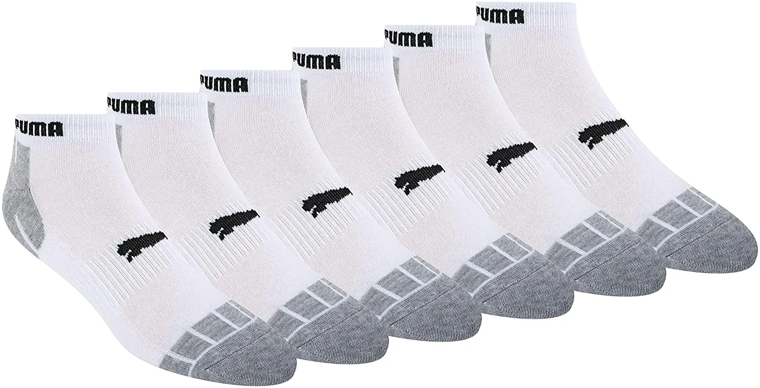 PUMA Men's 6-Pack Low Cut Atheltic Socks