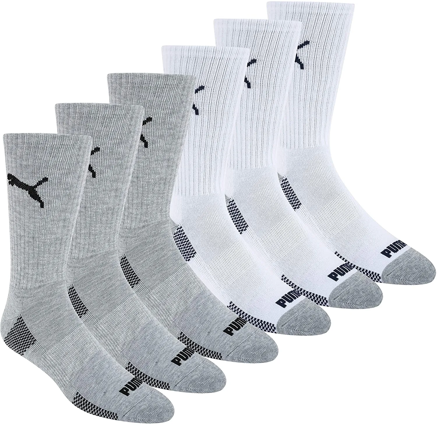 PUMA Men's 6-Pack Low Cut Atheltic Socks