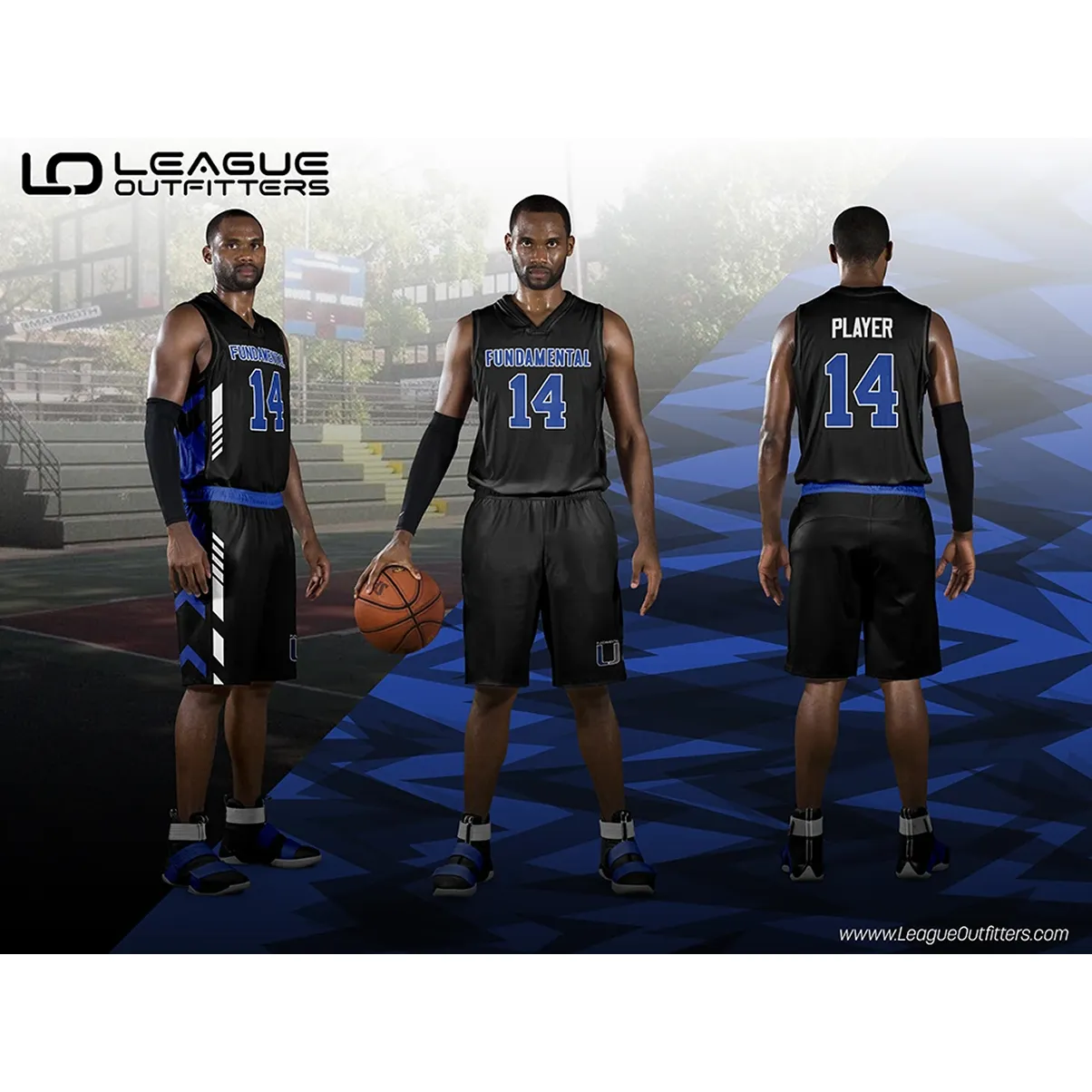 "Alley-oop" Reversible Basketball Premium Uniform Package