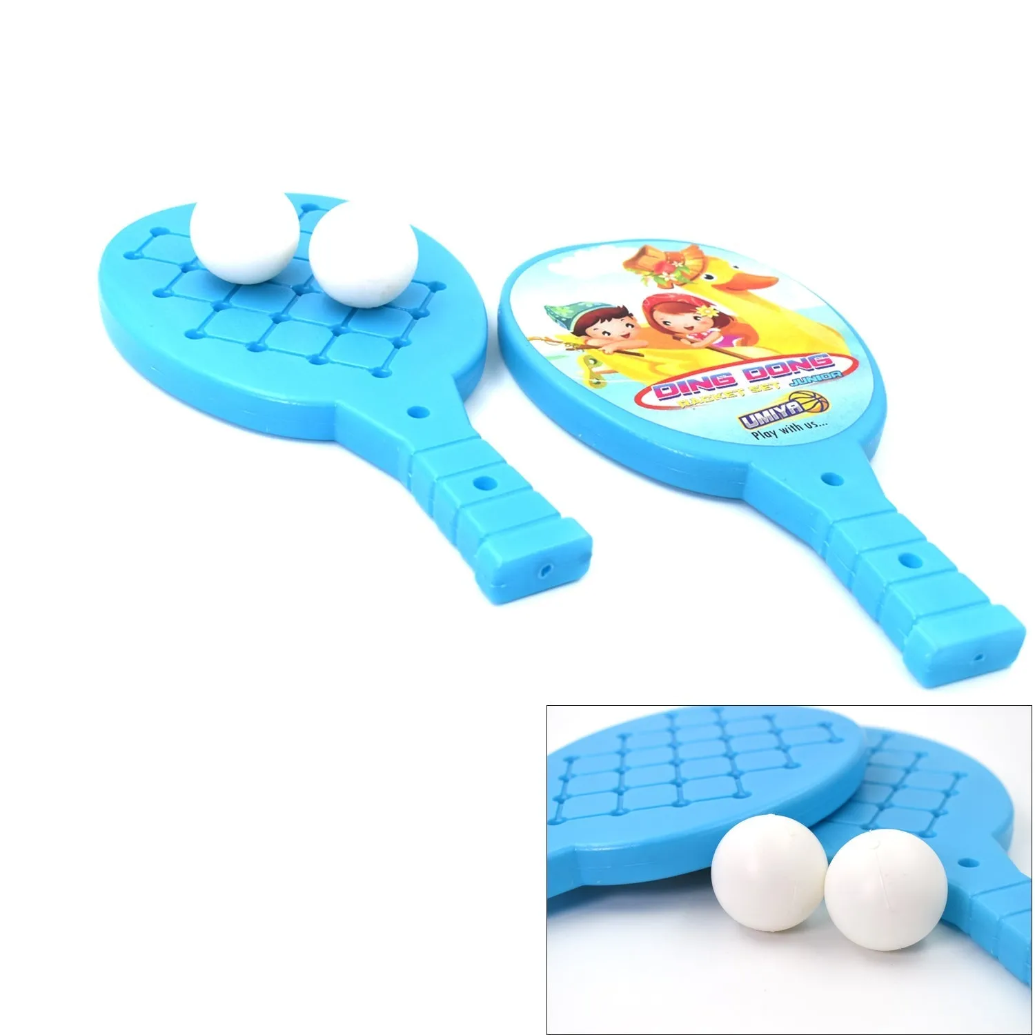 Racket Set with Ball for Kids Plastic Table Tennis Set for Kids