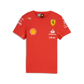 Scuderia Ferrari F1 2024 Kids Team T-Shirt - Youth Red