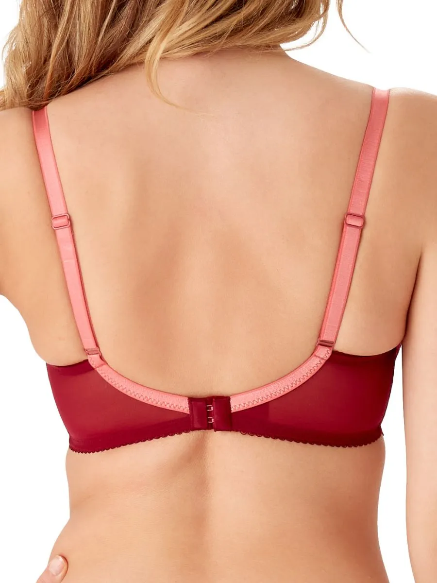 Padded Cranberry/Raspberry Sorbet Superboost Lace Plunge Bra