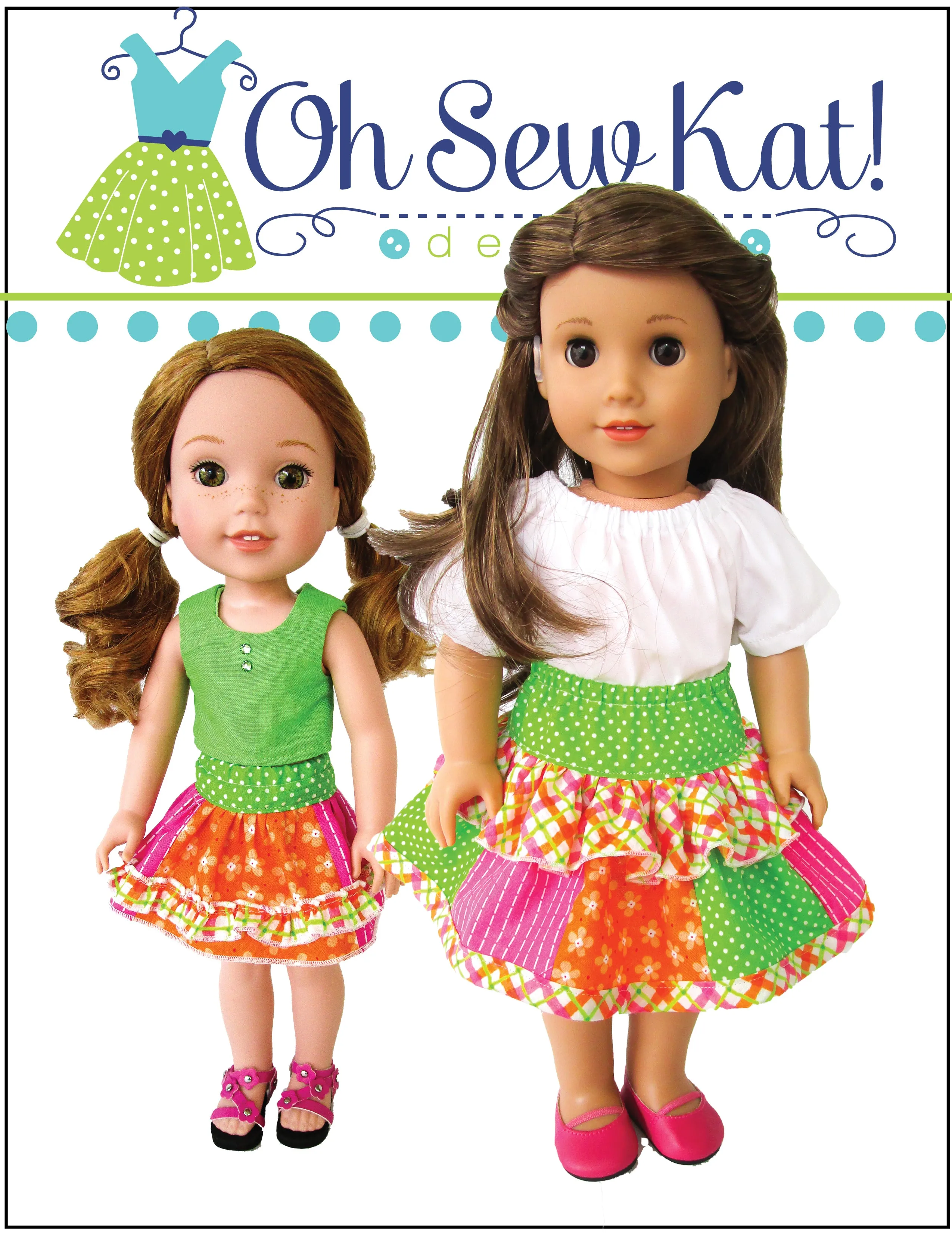 Twinkle Twirl Skirt 18 Inch Doll Sewing Pattern