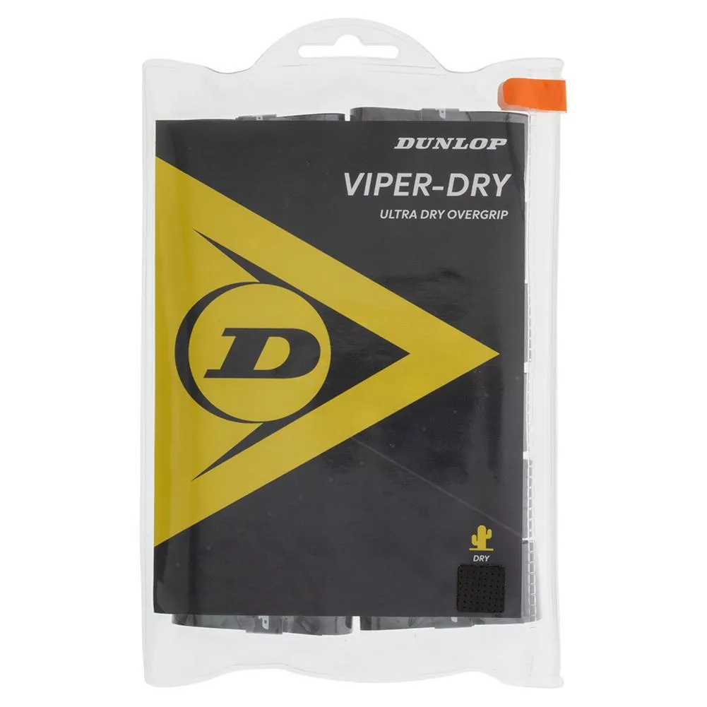 Viperdry Black 12 Pack Ultra Dry Tennis Overgrip