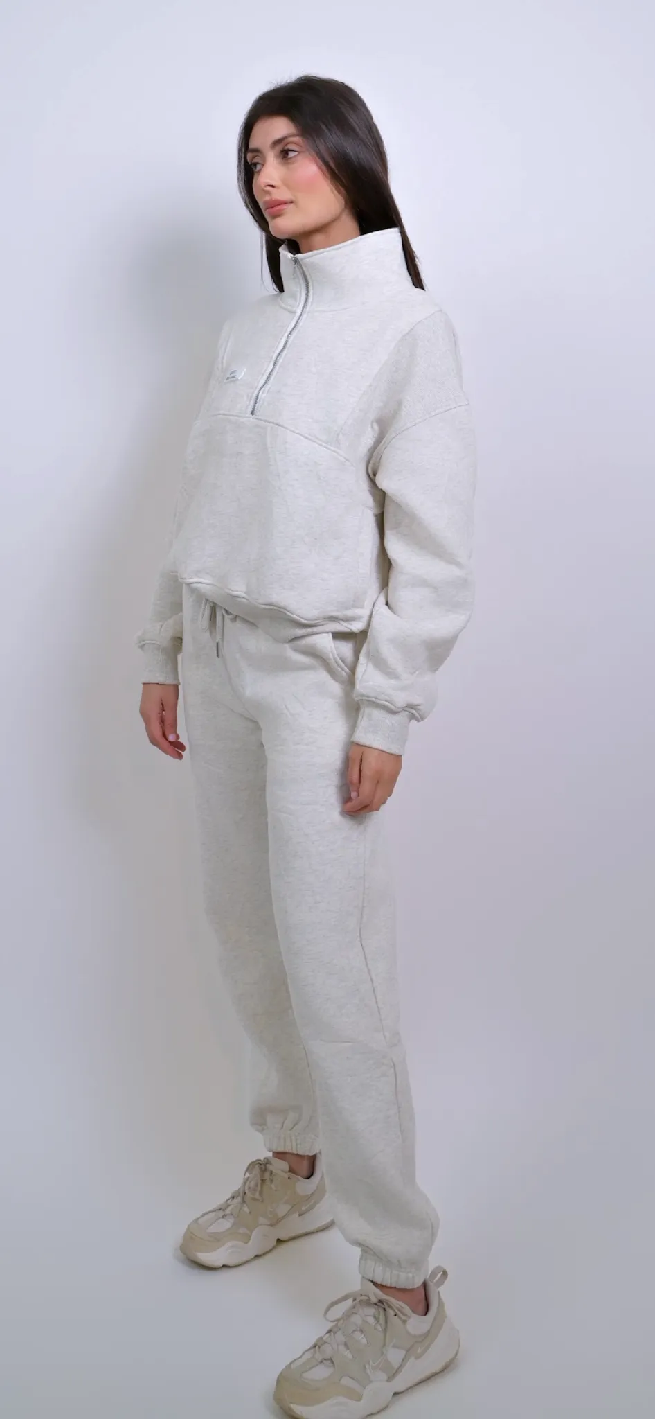 Yesmine Fleece Jogger - Cloud Marle Grey